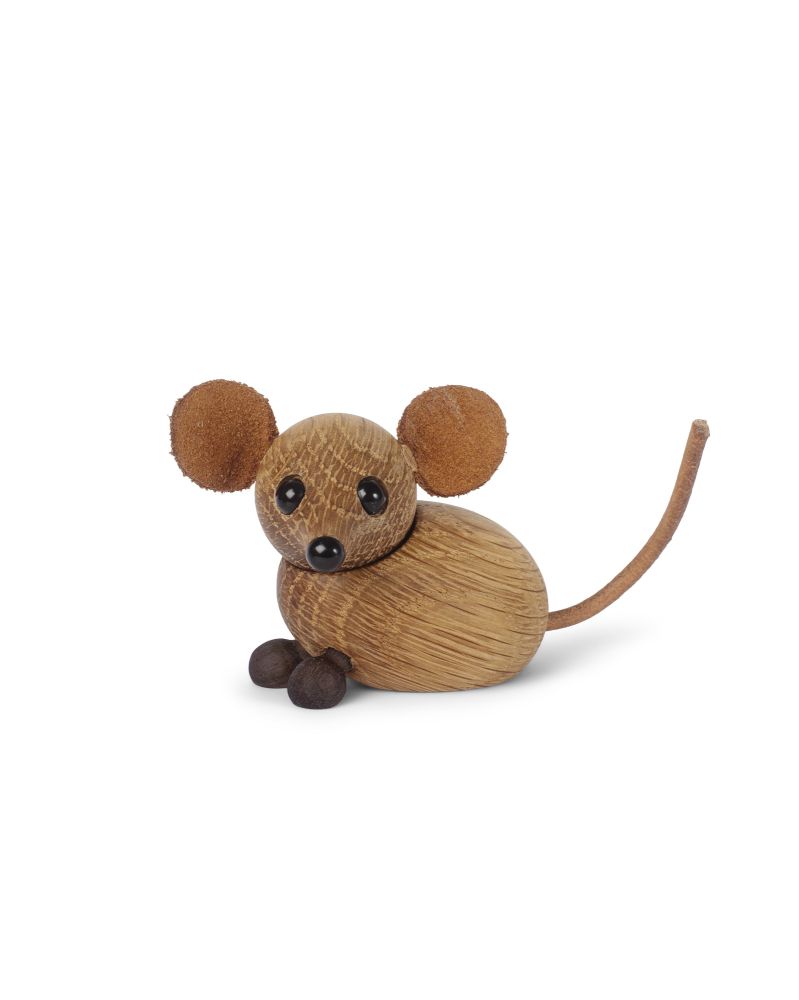 The Country Mouse, Wood Figurine by Chresten Sommer, Spring Copenhagen