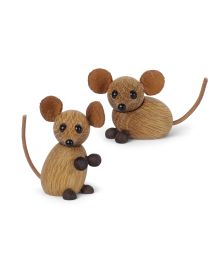 The Country Mouse, Wood Figurine by Chresten Sommer, Spring Copenhagen