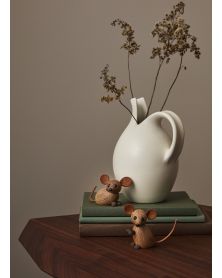 The Country Mouse, Wood Figurine by Chresten Sommer, Spring Copenhagen