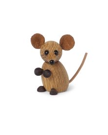 The City Mouse, Wood Figurine by Chresten Sommer, Spring Copenhagen