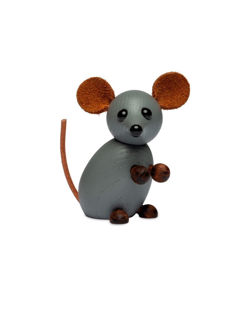 The Farm Mouse, Wood Figurine by Chresten Sommer, Spring Copenhagen