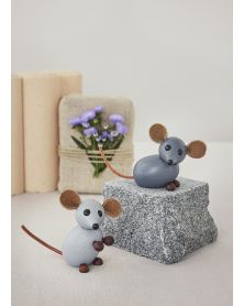 The Farm Mouse, Wood Figurine by Chresten Sommer, Spring Copenhagen