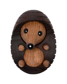 Spike Lying hedgehog, Wood Figurine by Chresten Sommer, Spring Copenhagen