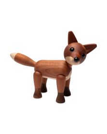 Foxy Standing fox, Wood Figurine by Chresten Sommer, Spring Copenhagen