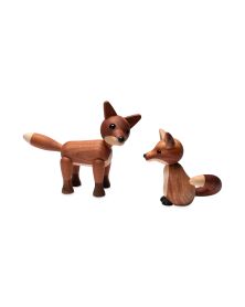 Foxy Standing fox, Wood Figurine by Chresten Sommer, Spring Copenhagen