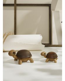 Speedy Baby tortoise, Wood Figurine by Chresten Sommer, Spring Copenhagen