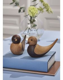 Soulmates Swallows, Wood Figurine by mencke&vagnby, Spring Copenhagen