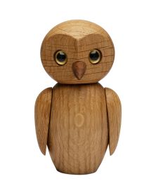 Clever Owl, Wood Figurine by Chresten Sommer, Spring Copenhagen