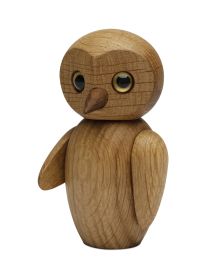 Clever Owl, Wood Figurine by Chresten Sommer, Spring Copenhagen