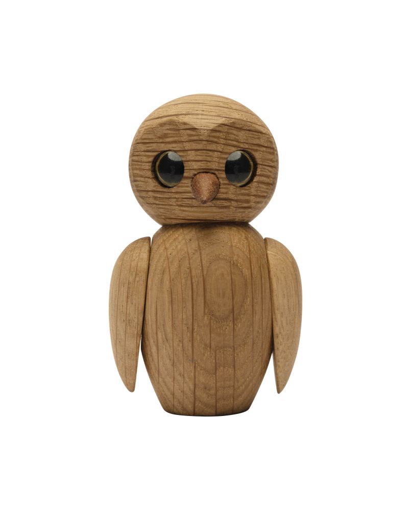 Wise Owl, Wood Figurine by Chresten Sommer, Spring Copenhagen