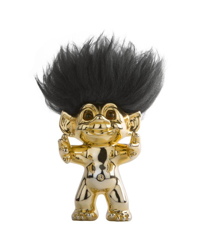 Good Luck Troll, brass, 9 cm, by Thomas Dam, Spring Copenhagen