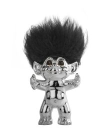 Good Luck Troll, chrome, 9 cm, par Thomas Dam, Spring Copenhagen