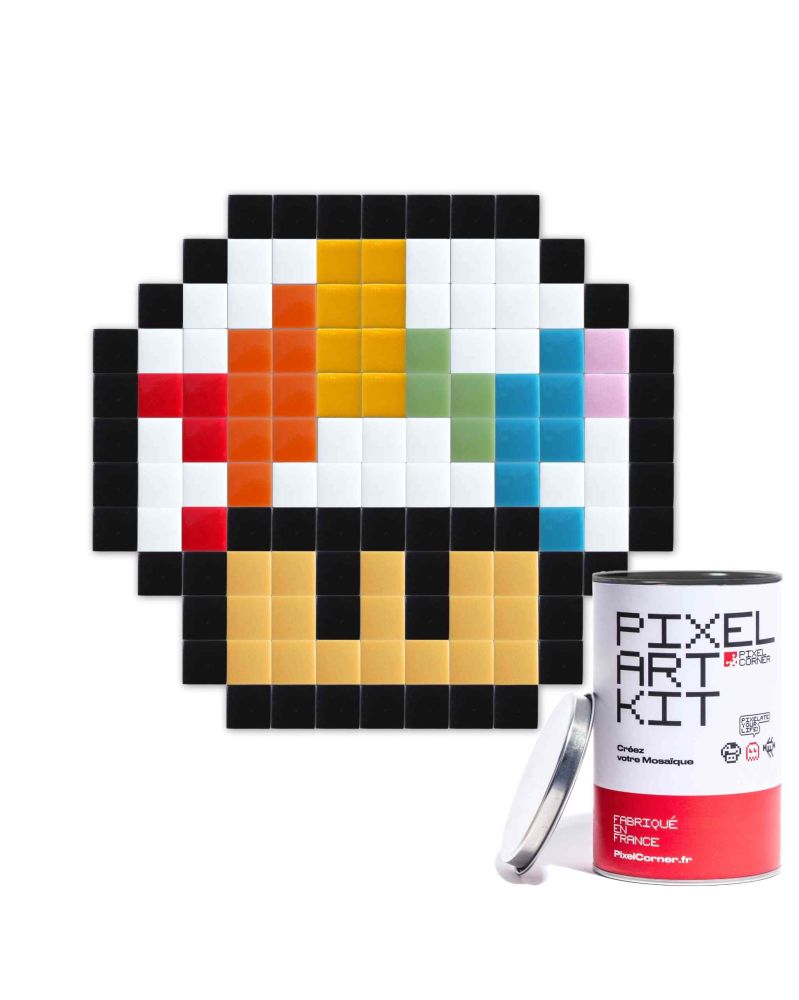 Baby Shroom Small - Rainbow - Pixel Art Kit