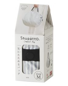 Sac shopping compact pliable Shupatto taille M - SEN (Rayé)