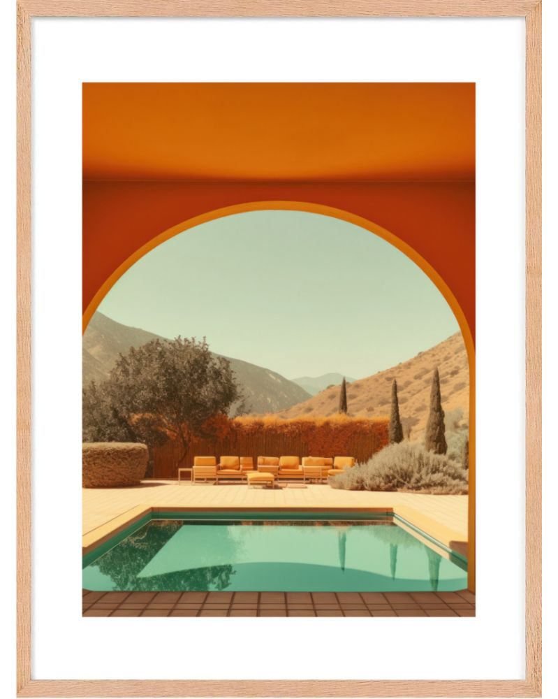 Affiche - Villa California 10 (50x70 cm) - Hartman AI